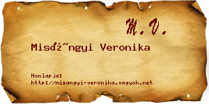 Misángyi Veronika névjegykártya